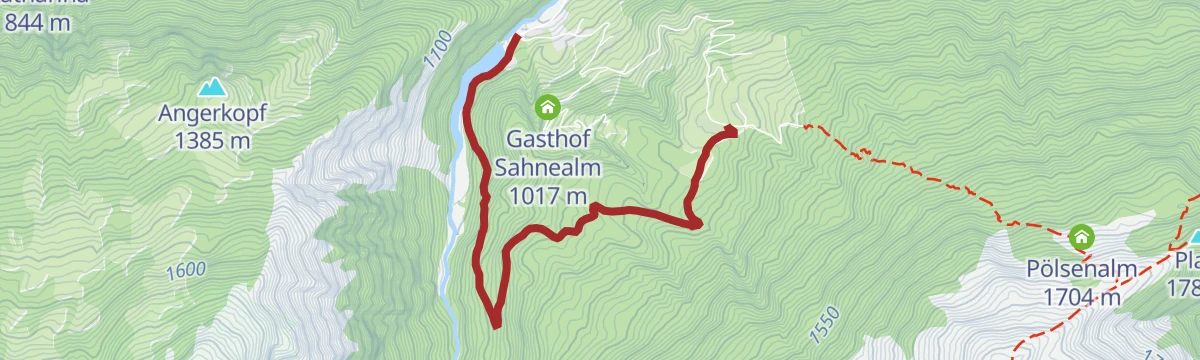 Route map: Hollersbach: Lachwald Wegnr. 22